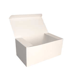 Box Lunch grande, blanco 23 x 13 x 10 cm.