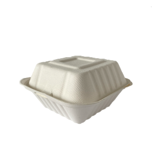 Contenedor biodegradable blanco 15 x 15 cm.