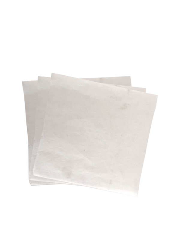 Hojas papel encerado blanco 20 x 26 cm.