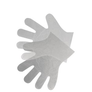 Guantes de polipapel a granel, medianos