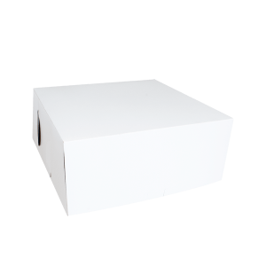 Caja Blanca para pastel 25 x 25 x 10 cms.