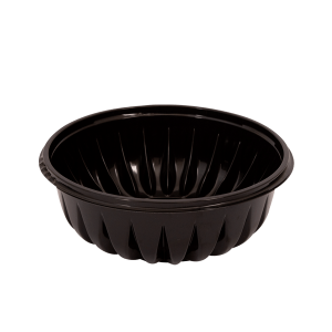 Ensaladera Negra PET de 32 oz.
