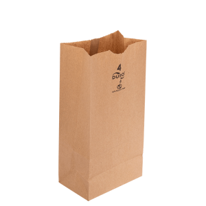 Bolsa de Papel Kraft #4, 13 x 8 x 24 cm.