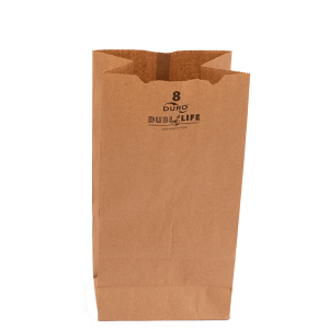 Bolsa de Papel Kraft #8, 15 x 10 x 31 cm.