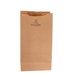 Bolsa de Papel Kraft #12, 18 x 11 x 34 cm.