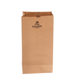 Bolsa de Papel Kraft #16, 19 x 12 x 40 cm.