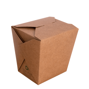 Contenedor Cubo Kraft 16 oz