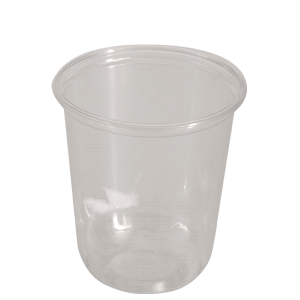 Vaso PET cristal 16 oz. curvo,