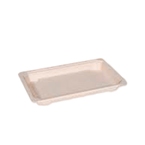 Charola sushi fibra de caña, 16X11 cm