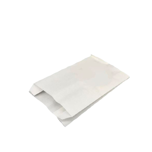 Bolsita blanca de papel antigrasa p/hot dog 7x4x22 cm.