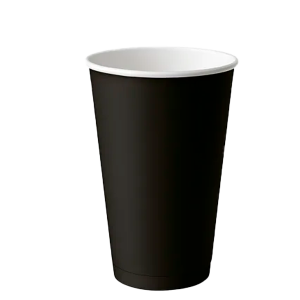 Vaso bebida caliente 12 oz negro