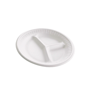 Plato de unicel , 25 cm  c/division